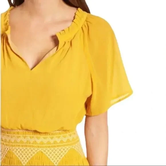 Madewell Embroidered Cinched Waist Boho Smoked
Mini Dress Size 8 - Picture 6 of 14